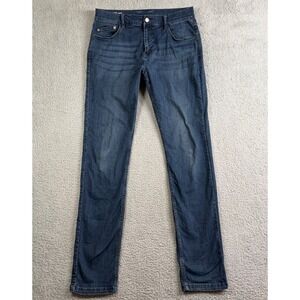 Mugsy Jeans Blue Wash Slim Fit Denim Pants Men's 34x34 Stretch Dark Wash Casual